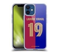 Head Case Designs Officially Licensed FC Barcelona Lamine Yamal 2024/25 Players Home Kit Soft Gel Case Compatible With Apple iPhone 12 Mini