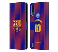 Head Case Designs Officially Licensed FC Barcelona Lamine?Yamal 2025/26 Players Home Kit Leather Wallet Case Compatible With Moto E7 Power/Moto E7i Power