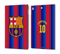 Head Case Designs Officially Licensed FC Barcelona Lamine Yamal 2026/27 Players Home Kit Leather Wallet Case Compatible With Apple iPad 10.2 2019/2020/2021