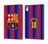 Head Case Designs Officially Licensed FC Barcelona Lamine Yamal 2026/27 Players Home Kit Leather Wallet Case Compatible With Apple iPad Air 11 2020/2022/2024/2025