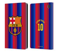 Head Case Designs Officially Licensed FC Barcelona Lamine Yamal 2026/27 Players Home Kit Leather Wallet Case Compatible With Amazon Fire 7 2022