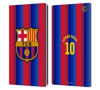 Head Case Designs Officially Licensed FC Barcelona Lamine Yamal 2026/27 Players Home Kit Leather Wallet Case Compatible With Amazon Fire Max 11 2023