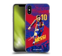 Head Case Designs Officially Licensed FC Barcelona Lionel Messi 2020/21 First Team Group 1 Gel Case [Military Grade Protection] Compatible with Apple iPhone X/iPhone XS and Compatible with MagSafe