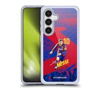 Head Case Designs Officially Licensed FC Barcelona Lionel Messi 2020/21 First Team Group 1 Gel Case [Military Grade Protection] Compatible with Samsung Galaxy S24 5G and Compatible with MagSafe