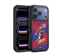 Head Case Designs Officially Licensed FC Barcelona Lionel Messi 2020/21 First Team Group 1 Ultra-Armoured Shockproof Case [Military Grade Protection] Compatible With Apple iPhone 17 Pro Max