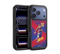 Head Case Designs Officially Licensed FC Barcelona Lionel Messi 2020/21 First Team Group 1 Ultra-Armoured Shockproof Case [Military Grade Protection] Compatible With Apple iPhone 17 Pro