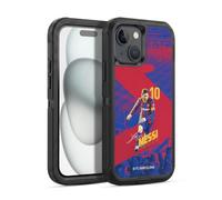 Head Case Designs Officially Licensed FC Barcelona Lionel Messi 2020/21 First Team Group 1 Ultra-Armoured Shockproof Case [Military Grade Protection] Compatible With Apple iPhone 15