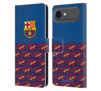 Head Case Designs Officially Licensed FC Barcelona Logo And Pattern Forca Barca Leather Wallet Case Compatible With Apple iPhone 17 Air