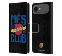 Head Case Designs Officially Licensed FC Barcelona Més Que Un Club Culé Leather Wallet Case Compatible With Apple iPhone 17 Air