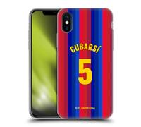 Head Case Designs Officially Licensed FC Barcelona Pau Cubarsí 2026/27 Players Home Kit Gel Case [Military Grade Protection] Compatible with Apple iPhone X/iPhone XS and Compatible with MagSafe