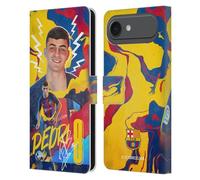 Head Case Designs Officially Licensed FC Barcelona Pedri 2022/23 First Team Leather Wallet Case Compatible With Apple iPhone 17 Air