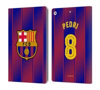 Head Case Designs Officially Licensed FC Barcelona Pedri 2025/26 Players Home Kit Leather Wallet Case Compatible With Apple iPad 10.2 2019/2020/2021
