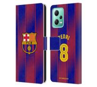 Head Case Designs Officially Licensed FC Barcelona Pedri 2025/26 Players Home Kit Leather Wallet Case Compatible With Xiaomi Redmi Note 12 5G