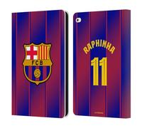Head Case Designs Officially Licensed FC Barcelona Raphinha 2025/26 Players Home Kit Leather Wallet Case Compatible With Apple iPad Air 2 (2014)