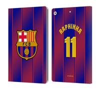 Head Case Designs Officially Licensed FC Barcelona Raphinha 2025/26 Players Home Kit Leather Wallet Case Compatible With Apple iPad 10.2 2019/2020/2021