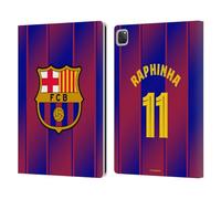 Head Case Designs Officially Licensed FC Barcelona Raphinha 2025/26 Players Home Kit Leather Wallet Case Compatible With Apple iPad Pro 12.9 2020/2021/2022