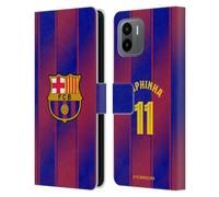 Head Case Designs Officially Licensed FC Barcelona Raphinha 2025/26 Players Home Kit Leather Wallet Case Compatible With Xiaomi Redmi A2
