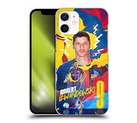 Head Case Designs Officially Licensed FC Barcelona Robert Lewandowski 2022/23 First Team Hard Back Case Compatible With Apple iPhone 12 Mini