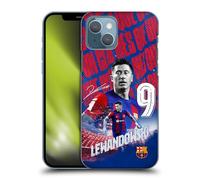 Head Case Designs Officially Licensed FC Barcelona Robert Lewandowski 2023/24 First Team Hard Back Case Compatible With Apple iPhone 13