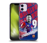 Head Case Designs Officially Licensed FC Barcelona Robert Lewandowski 2023/24 First Team Hard Back Case Compatible With Apple iPhone 11