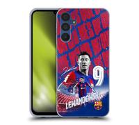 Head Case Designs Officially Licensed FC Barcelona Robert Lewandowski 2023/24 First Team Soft Gel Case Compatible With Samsung Galaxy A15