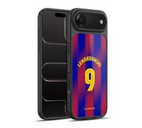 Head Case Designs Officially Licensed FC Barcelona Robert Lewandowski 2025/26 Players Home Kit Gel Armour Case [Military Grade Protection] Compatible With Apple iPhone 17 Air