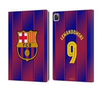 Head Case Designs Officially Licensed FC Barcelona Robert?Lewandowski 2025/26 Players Home Kit Leather Wallet Case Compatible With Apple iPad Pro 12.9 2020/2021/2022