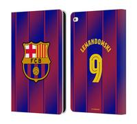 Head Case Designs Officially Licensed FC Barcelona Robert?Lewandowski 2025/26 Players Home Kit Leather Wallet Case Compatible With Apple iPad Air 2 (2014)