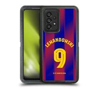 Head Case Designs Officially Licensed FC Barcelona Robert?Lewandowski 2025/26 Players Home Kit Ultra-Armoured Shockproof Case [Military Grade Protection] Compatible With Samsung Galaxy A53 5G (2022)