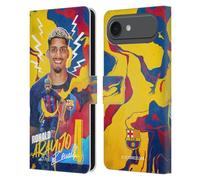 Head Case Designs Officially Licensed FC Barcelona Ronald Araújo 2022/23 First Team Leather Wallet Case Compatible With Apple iPhone 17 Air