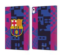 Head Case Designs Officially Licensed FC Barcelona Third 2021/22 CREST KIT Leather Wallet Case Compatible With Apple iPad Air 13 2024/2025