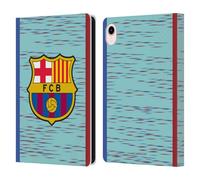 Head Case Designs Officially Licensed FC Barcelona Third 2023/24 Crest Kit Leather Wallet Case Compatible With Apple iPad mini (2021/2024)