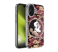 Head Case Designs Officially Licensed Florida State University FSU Florida State University Digital Camouflage Soft Gel Case for Apple iPhone 17