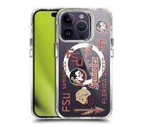 Head Case Designs Officially Licensed Florida State University FSU Florida State University Icons SHOCKPROOF BUMPER CASE COMPATIBLE WITH Apple iPhone 14 Pro & MAGSAFE