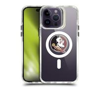 Head Case Designs Officially Licensed Florida State University FSU Florida State University Logo SHOCKPROOF BUMPER CASE COMPATIBLE WITH Apple iPhone 14 Pro Max & MAGSAFE