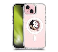 Head Case Designs Officially Licensed Florida State University FSU Florida State University Logo SHOCKPROOF BUMPER CASE COMPATIBLE WITH Apple iPhone 15 & MAGSAFE