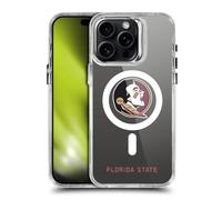 Head Case Designs Officially Licensed Florida State University FSU Florida State University Logotype SHOCKPROOF BUMPER CASE COMPATIBLE WITH Apple iPhone 15 Pro Max & MAGSAFE