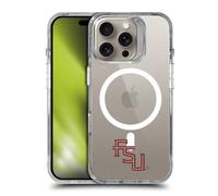Head Case Designs Officially Licensed Florida State University FSU Florida State University Minimalist SHOCKPROOF BUMPER CASE COMPATIBLE WITH Apple iPhone 16 Pro & MAGSAFE