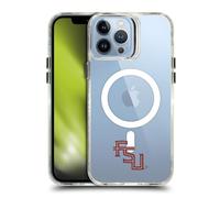 Head Case Designs Officially Licensed Florida State University FSU Florida State University Minimalist SHOCKPROOF BUMPER CASE COMPATIBLE WITH Apple iPhone 13 Pro Max & MAGSAFE