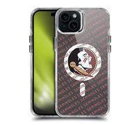 Head Case Designs Officially Licensed Florida State University FSU Florida State University Pattern SHOCKPROOF BUMPER CASE COMPATIBLE WITH Apple iPhone 15 Plus & MAGSAFE