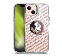 Head Case Designs Officially Licensed Florida State University FSU Florida State University Pattern SHOCKPROOF BUMPER CASE COMPATIBLE WITH Apple iPhone 13 & MAGSAFE