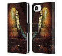 Head Case Designs Officially Licensed Frank Frazetta Egyptian Queen Fantasy Leather Wallet Case Compatible With Apple iPhone 16e