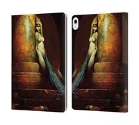 Head Case Designs Officially Licensed Frank Frazetta Egyptian Queen Fantasy Leather Wallet Case Compatible With Apple iPad Air 13 2024/2025