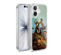 Head Case Designs Officially Licensed Frank Frazetta Indomitable Fantasy Gel Case [Military Grade Protection] Compatible with Apple iPhone 17 and Compatible with MagSafe