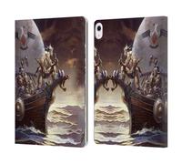 Head Case Designs Officially Licensed Frank Frazetta Kane on Golden Sea Medieval Fantasy Leather Wallet Case Compatible With Apple iPad Air 13 2024/2025