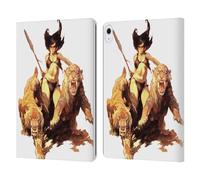 Head Case Designs Officially Licensed Frank Frazetta The Huntress Fantasy Leather Wallet Case Compatible With Apple iPad Air 13 2024/2025