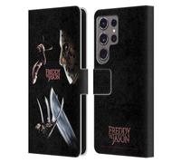 Head Case Designs Officially Licensed Freddy VS. Jason Freddy vs. Jason Graphics Leather Wallet Case Compatible With Samsung Galaxy S24 Ultra 5G