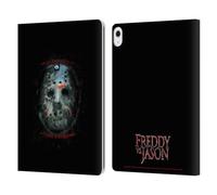 Head Case Designs Officially Licensed Freddy VS. Jason Jason's Birthday Graphics Leather Wallet Case Compatible With Apple iPad Air 13 2024/2025