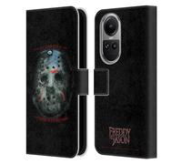 Head Case Designs Officially Licensed Freddy VS. Jason Jason's Birthday Graphics Leather Wallet Case Compatible With Oppo Reno10 5G / Reno10 Pro 5G