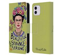 Head Case Designs Officially Licensed Frida Kahlo Beautiful Woman Art & Quotes Leather Wallet Case Compatible With Apple iPhone 11